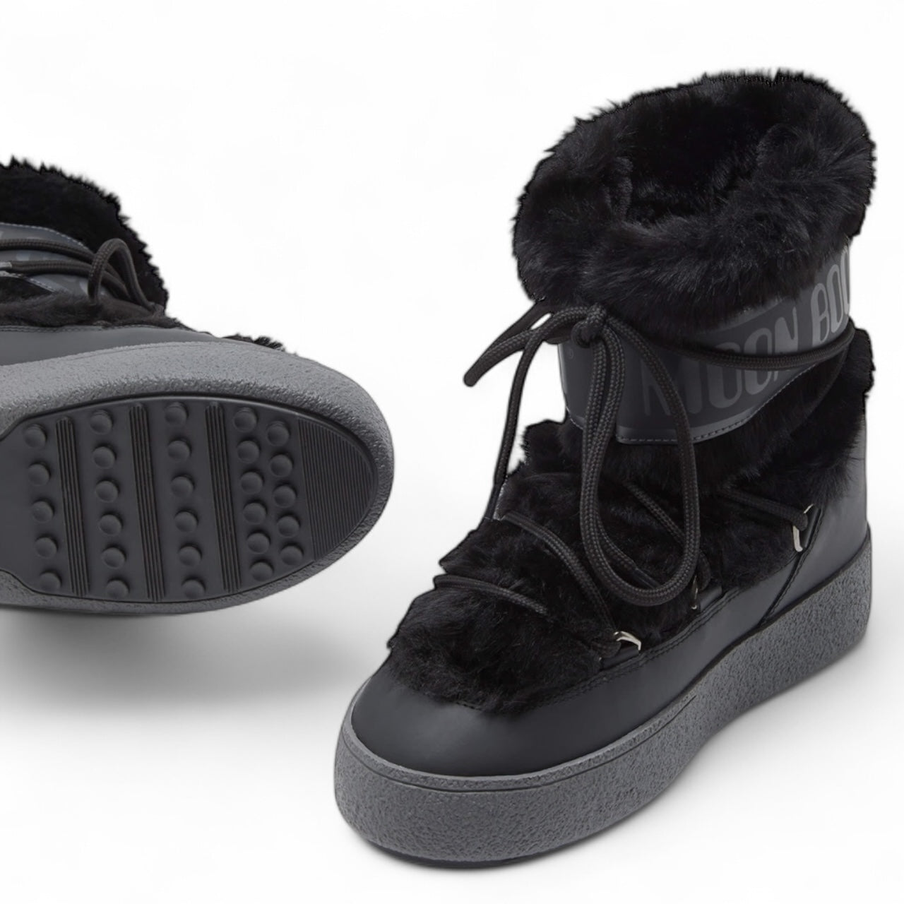 LTRACK LOW FAUX-FUR BOOTS